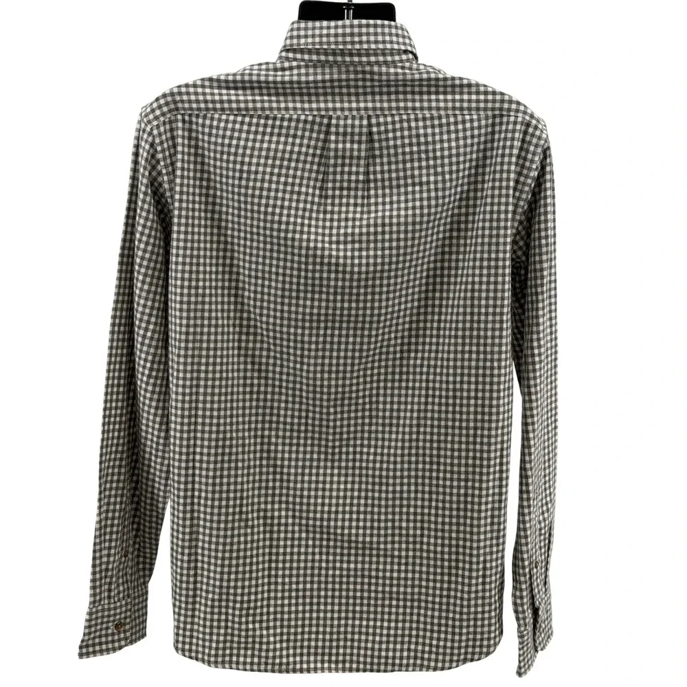 J.Crew Button Down Mens L Gingham Brushed Twill Slim Fit Long Sleeve Casual